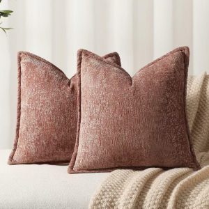 Funda Chenille "lluvia" [Rosa]